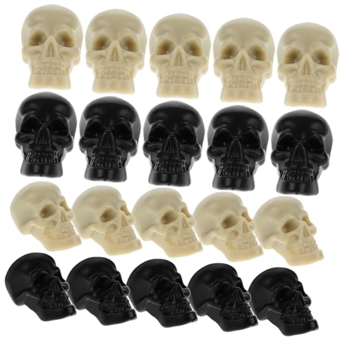 GLEAVI 100 Stück Skelett Dekorationen für Halloween Realistische Schädelmodelle für Gruselige Atmosphären für Partys Karneval und Verkleidungen Foto Requisiten Verwendbar von GLEAVI