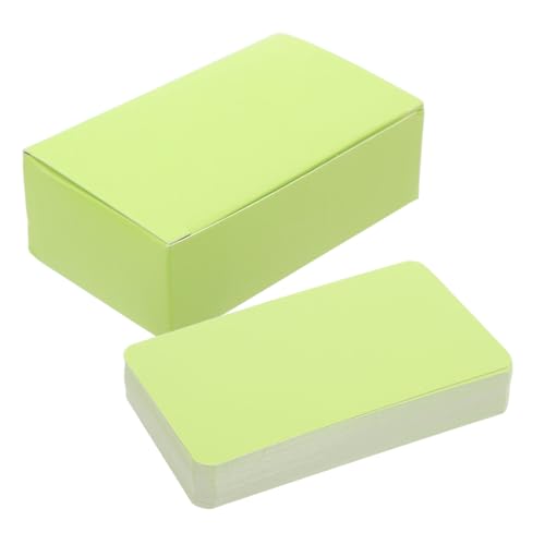 GLEAVI 100st Englisch-lernkarten Mitteilungskarten Leer Leere Sammelkarten Leere Karten Mit Runden Ecken Karteikarten Weiße Flash-wortkarten Lernkarten Leer Mini-blankokarten Green Papier GLEAVI 100st Englisch-lernkarten Mitteilungskarten Leer Leere Sammelkarten Leere Karten Mit Runden Ecken Karteikarten Weiße Flash-wortkarten Lernkarten Leer Mini-blankokarten Green Papier von GLEAVI