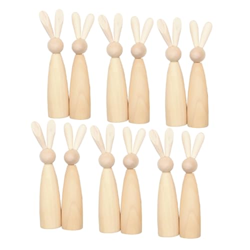 GLEAVI 12 Stück Hasenkopf Holzfigur Hasen Steckfiguren Hasen Skulptur Unvollendete Häschenpuppen Steckpuppen Unvollendete Unbemalte Hasenfigur Hasenfigur Hasen Steckpuppen GLEAVI 12 Stück Hasenkopf Holzfigur Hasen Steckfiguren Hasen Skulptur Unvollendete Häschenpuppen Steckpuppen Unvollendete Unbemalte Hasenfigur Hasenfigur Hasen Steckpuppen von GLEAVI