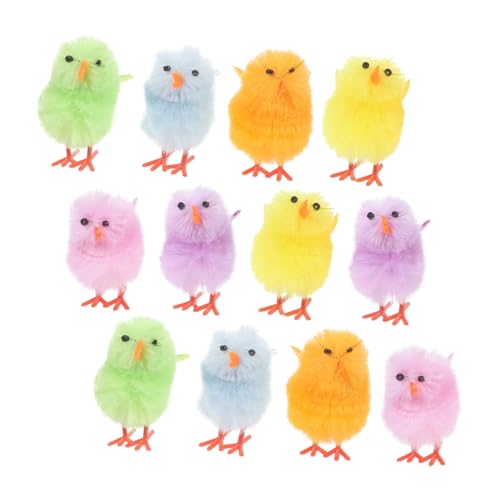 GLEAVI 12 Stück Stofftier Küken zwitscherndes Küken Mini ausgestopft für Fuzzy Küken Ostern Fell Kuscheltier simulierte Kükenverzierung Hähnchen Stofftier Verzierung in Kükenform Samt GLEAVI 12 Stück Stofftier Küken zwitscherndes Küken Mini ausgestopft für Fuzzy Küken Ostern Fell Kuscheltier simulierte Kükenverzierung Hähnchen Stofftier Verzierung in Kükenform Samt von GLEAVI