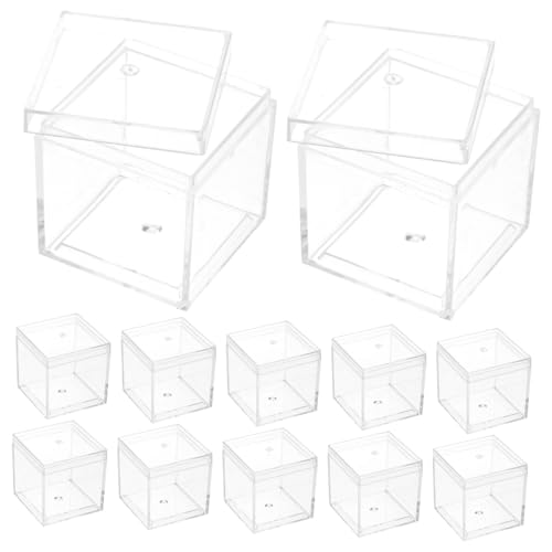 GLEAVI 12Er-Box transparente Kunststoffbox lagercontainer vorratsbehälter organisation schmucktablett gewebe Anzeige Fall mineralischer Musterkoffer Aufbewahrungskoffer für Mineralien p.s GLEAVI 12Er-Box transparente Kunststoffbox lagercontainer vorratsbehälter organisation schmucktablett gewebe Anzeige Fall mineralischer Musterkoffer Aufbewahrungskoffer für Mineralien p.s von GLEAVI