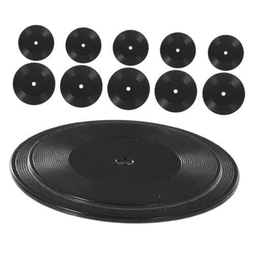 GLEAVI 12stücke Miniatur Vinyl Schallplatten Für -Dekoration Schwarze Platten Für Musikzimmer Miniaturmöbel Und Accessoires Teiliges GLEAVI 12stücke Miniatur Vinyl Schallplatten Für -Dekoration Schwarze Platten Für Musikzimmer Miniaturmöbel Und Accessoires Teiliges von GLEAVI
