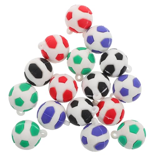 GLEAVI 16stücke Mini Fußball Charms Soft Für Schmuckherstellung Party- Für Sportliebhaber Armbänder Und Basteln GLEAVI 16stücke Mini Fußball Charms Soft Für Schmuckherstellung Party- Für Sportliebhaber Armbänder Und Basteln von GLEAVI