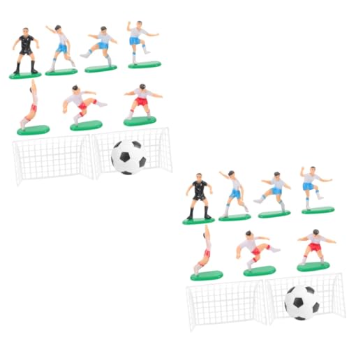 GLEAVI 2 Sätze Dekoration der Fußballmannschaft Tonhöhe thematisiert Geburtstag Sport Topper fußball tortendeko Soccer Kuchen Dekoration Mini-Fußball Fußball-Kuchen-Dekoration PVC von GLEAVI