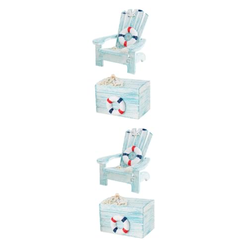 GLEAVI 2 Sätze Ministuhl im mediterranen Stil Ornament Dekorationen Einrichtung eines Strandzimmers Puppenstuhl-Modell Einrichtung im mediterranen Stil hölzern Sky-Blue GLEAVI 2 Sätze Ministuhl im mediterranen Stil Ornament Dekorationen Einrichtung eines Strandzimmers Puppenstuhl-Modell Einrichtung im mediterranen Stil hölzern Sky-Blue von GLEAVI