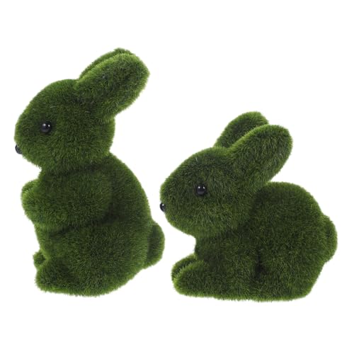 GLEAVI 2 Stück Beflockte Kaninchenfigur Lebensechte Osterhasen Deko für Garten Terrasse Rasen Niedliche Outdoor Tischdeko Dekorative Hasenskulptur für Frühlingsfest Gartenschmuck GLEAVI 2 Stück Beflockte Kaninchenfigur Lebensechte Osterhasen Deko für Garten Terrasse Rasen Niedliche Outdoor Tischdeko Dekorative Hasenskulptur für Frühlingsfest Gartenschmuck von GLEAVI