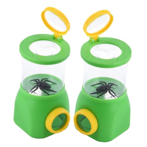 GLEAVI 2 Stück Boxen Insekten-Beobachtungs box im Freien Bausatz insektenlupe für outdoor- für Insektenfänger Kästen zur Beobachtung von Insekten Linse aus Acryl von GLEAVI