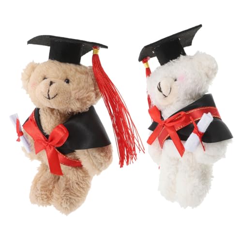 GLEAVI 2 Stück Dr Bär Puppe Abschlussgeschenk Partygeschenk Kuscheltier Freundin Plüsch Doktorat Süßes Mini Absolvent Grad Bär Filztuch GLEAVI 2 Stück Dr Bär Puppe Abschlussgeschenk Partygeschenk Kuscheltier Freundin Plüsch Doktorat Süßes Mini Absolvent Grad Bär Filztuch von GLEAVI