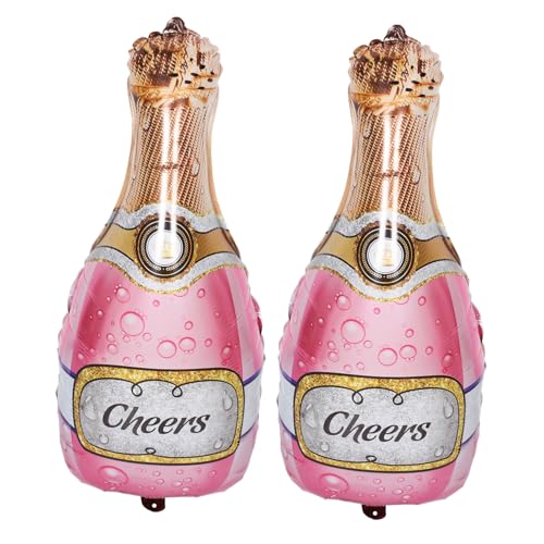 GLEAVI 2 Stück Folienballons Weinflaschenform Dekorationsballons für Geburtstagsfeiern Junggesellinnenabschied und Partys Vielseitig Einsetzbar Schnell Aufzublasen aus Aluminiumfolie GLEAVI 2 Stück Folienballons Weinflaschenform Dekorationsballons für Geburtstagsfeiern Junggesellinnenabschied und Partys Vielseitig Einsetzbar Schnell Aufzublasen aus Aluminiumfolie von GLEAVI