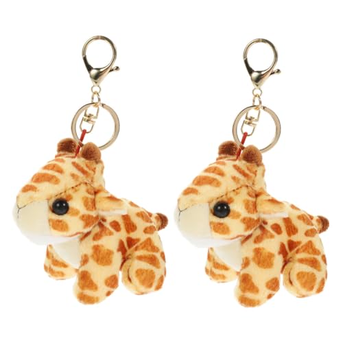 GLEAVI 2 Stück Giraffe Schlüsselanhänger Tierischer Anhänger für Taschen und Rucksäcke Lustige Deko für Kinderpartys für Altersgruppen GLEAVI 2 Stück Giraffe Schlüsselanhänger Tierischer Anhänger für Taschen und Rucksäcke Lustige Deko für Kinderpartys für Altersgruppen von GLEAVI
