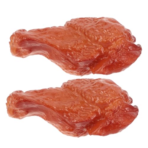 GLEAVI 2 Stück Hähnchenbeinmodell -Requisiten Falsches Huhn Gefälschte Pommes Brathähnchen-Modell Künstliches Huhn Künstliches Lebensmittelmodell Beispielanzeige Schokolade PVC GLEAVI 2 Stück Hähnchenbeinmodell -Requisiten Falsches Huhn Gefälschte Pommes Brathähnchen-Modell Künstliches Huhn Künstliches Lebensmittelmodell Beispielanzeige Schokolade PVC von GLEAVI