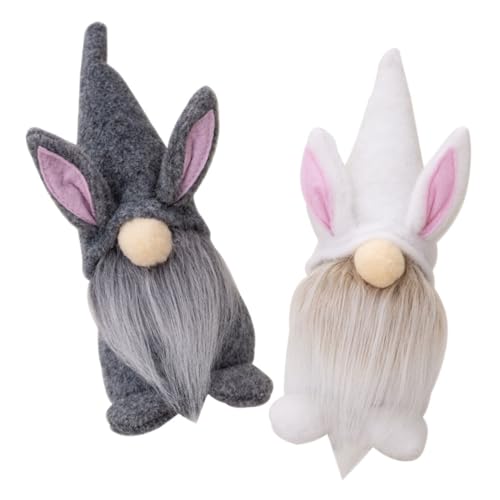 GLEAVI 2 Stück Hasenohren Puppe Häschen Weiches Stofftier Gnom Sitzend Plüsch Dekoration Ornament Party Schreibtischschmuck Zwergenpuppe Festivalpuppe Schmuck Osterparty GLEAVI 2 Stück Hasenohren Puppe Häschen Weiches Stofftier Gnom Sitzend Plüsch Dekoration Ornament Party Schreibtischschmuck Zwergenpuppe Festivalpuppe Schmuck Osterparty von GLEAVI