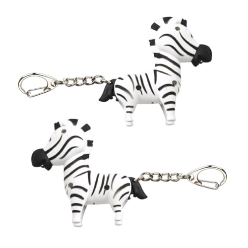 GLEAVI 2 Stück LED Taschenlampe Schlüsselanhänger Zebra Cartoon Design mit Soundeffekt Leichte LED Schlüsselanhänger als Taschen und Rucksackanhänger Praktische Taschenlampen für GLEAVI 2 Stück LED Taschenlampe Schlüsselanhänger Zebra Cartoon Design mit Soundeffekt Leichte LED Schlüsselanhänger als Taschen und Rucksackanhänger Praktische Taschenlampen für von GLEAVI