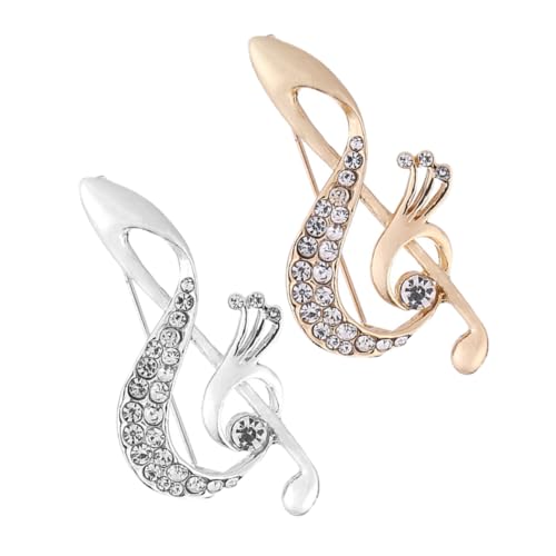 GLEAVI 2 Stück Musiknoten Brosche Kleidung Süßes Design Brosche Anzugnadel Frau Zarte Musiknoten Broschen Und Anstecknadeln Für Frauen Musik Anstecknadel Schmuck Musik Brosche GLEAVI 2 Stück Musiknoten Brosche Kleidung Süßes Design Brosche Anzugnadel Frau Zarte Musiknoten Broschen Und Anstecknadeln Für Frauen Musik Anstecknadel Schmuck Musik Brosche von GLEAVI
