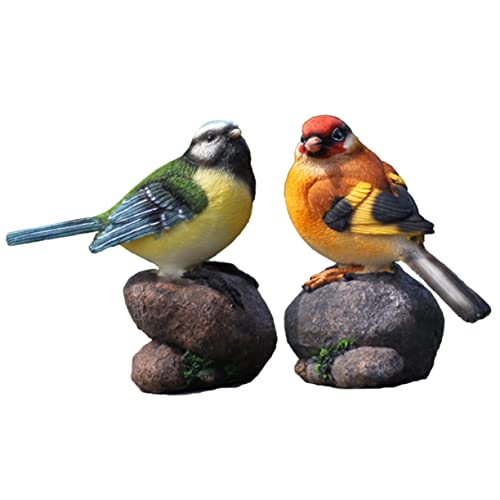 GLEAVI 2 Stück Realistische Resin Vogel Deko Kleine Garten und Desktop Ornamente in Rot und Blau Langlebige Handgefertigte Figuren für Pflanzen Bücherregal und Wohnraumgestaltung GLEAVI 2 Stück Realistische Resin Vogel Deko Kleine Garten und Desktop Ornamente in Rot und Blau Langlebige Handgefertigte Figuren für Pflanzen Bücherregal und Wohnraumgestaltung von GLEAVI