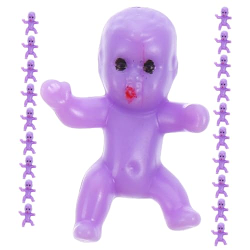 GLEAVI 20 Stück Teiliges Mini Plastikbabys Bunte Shower Dekoration Babyspielzeug für Junge Mädchen Kuchen Deko Party Gastgeschenke Robust Langlebig von GLEAVI