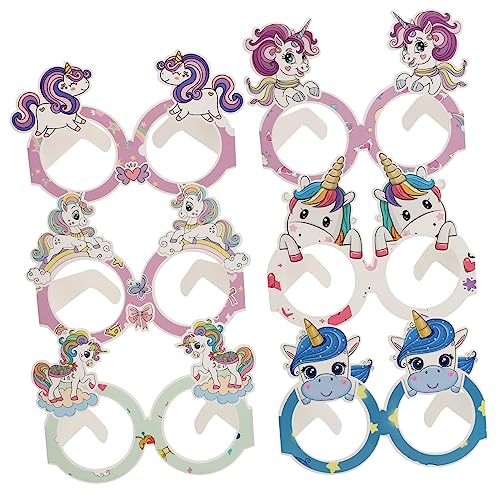 GLEAVI 24 Paare Einhorn Themenbrillen für Geburtstagsfeiern Dekorative Pappbrillen für Kindergeburtstage Hochzeiten und Partys und Farbecht für DIY Feierdekorationen GLEAVI 24 Paare Einhorn Themenbrillen für Geburtstagsfeiern Dekorative Pappbrillen für Kindergeburtstage Hochzeiten und Partys und Farbecht für DIY Feierdekorationen von GLEAVI