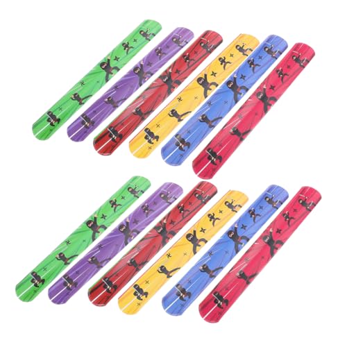 GLEAVI 24 Stück Pat-Ring-Armband Bowling-Party-Dekorationen große Partygeschenke Kinderpreise Karate-Partygeschenke Superhelden-Partydekorationen alberne Bands Halloween-Slap-Bands PVC GLEAVI 24 Stück Pat-Ring-Armband Bowling-Party-Dekorationen große Partygeschenke Kinderpreise Karate-Partygeschenke Superhelden-Partydekorationen alberne Bands Halloween-Slap-Bands PVC von GLEAVI