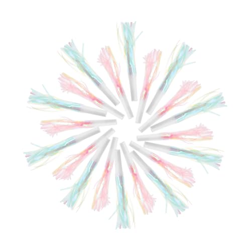 GLEAVI 24 Stück Quastenpfeife Partydekoration Hochzeit Partyzubehör Kinderparty partygeschenke Hörner lustige Party-Blowouts-Gebläse Krachmacher-Blowouts Party Blowouts Plastik von GLEAVI