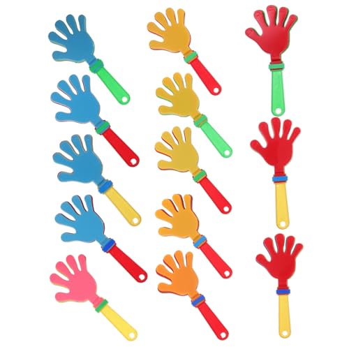 GLEAVI 24 Stück Teiliges Handklatscher Bunte Plastik Klatscher mit Leichtem Griff und Sicherem Material Geräuschvolle Party Favor für Sportveranstaltungen und Fröhliches Anfeuern von GLEAVI