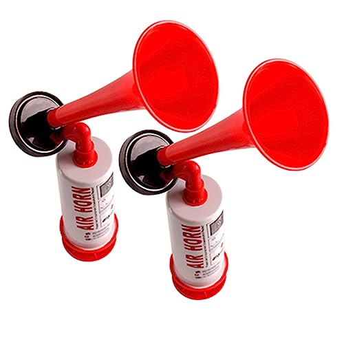 GLEAVI 2Stücke Handlufthorn Für Fußball Events Air Horn Mit Handpumpe Für Sportveranstaltungen Konzerte Festivals Und Feiern Hochwertiges Sicheres Material von GLEAVI