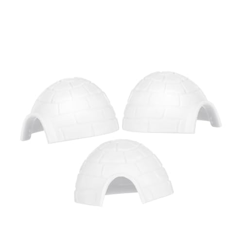 GLEAVI 3 Stück Iglu-Modell Schnee winzig Miniaturen Iglu- Bären Kleinkinder Polar- Zahlen Party kleine Figuren Mini Eishaus Miniaturfiguren Plastik Weiß GLEAVI 3 Stück Iglu-Modell Schnee winzig Miniaturen Iglu- Bären Kleinkinder Polar- Zahlen Party kleine Figuren Mini Eishaus Miniaturfiguren Plastik Weiß von GLEAVI
