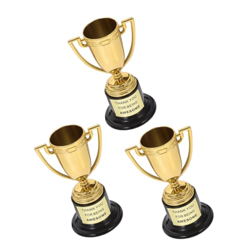 GLEAVI 3 Stück Kleine Trophäen Auszeichnungen Winzige Trophäen Belohnung Für Sportwettbewerbe Für Kleines Für Preise In Großen Mengen Trophäen Bastelset Mini Wiederverwendbar GLEAVI 3 Stück Kleine Trophäen Auszeichnungen Winzige Trophäen Belohnung Für Sportwettbewerbe Für Kleines Für Preise In Großen Mengen Trophäen Bastelset Mini Wiederverwendbar von GLEAVI