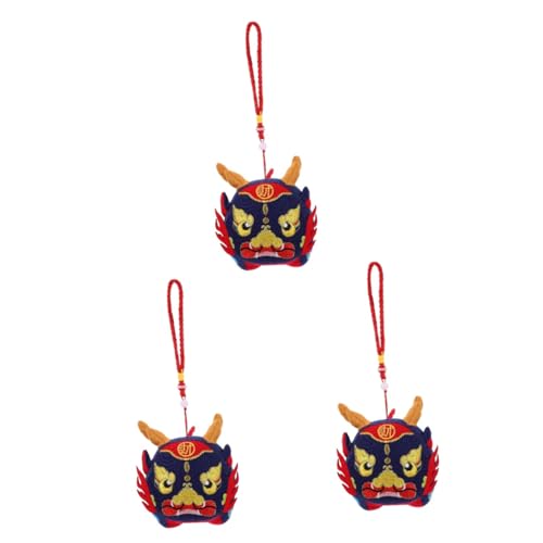 GLEAVI 3 Stück Maskottchenplüschspielzeug Drachenpuppe Drachen-Kuscheltiere chinesisches neujahrsmaskottchen Drachenspielzeug PP Baumwolle Blue GLEAVI 3 Stück Maskottchenplüschspielzeug Drachenpuppe Drachen-Kuscheltiere chinesisches neujahrsmaskottchen Drachenspielzeug PP Baumwolle Blue von GLEAVI