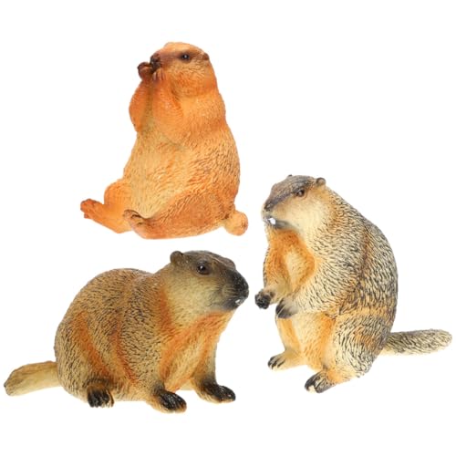 GLEAVI 3 Stücke Realistische Figurine aus Sicherem Material für Kinderzimmer und Dekoration Simulierte Tierfiguren Lebensechte Dekoration für Tisch und Kindergarten von GLEAVI