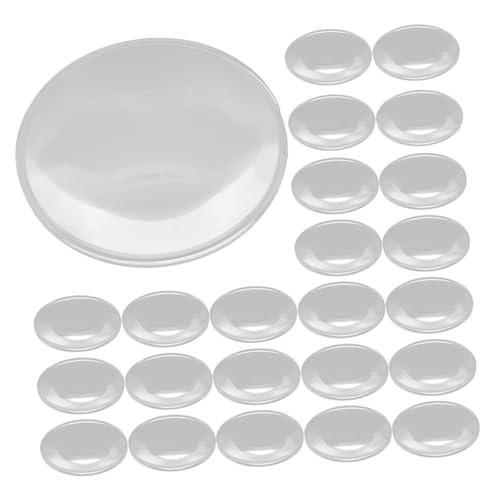 GLEAVI 30 Stück Lupe Optisches Objektiv Konvexe Linse Fokus Vergrößerungswerkzeug Für Juweliere Lernhilfe Für Experimente Linsenphysik Für Das Labor Physik Optische Linse Glas Transparent von GLEAVI