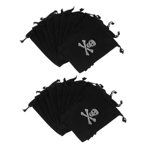 GLEAVI 30 Stück Teiliges Kleine Piraten Beutel Kreative Kordelzugtaschen als Süßigkeiten und Geschenkbeutel für Halloween und Piratenparty Dekorativ und Praktisch GLEAVI 30 Stück Teiliges Kleine Piraten Beutel Kreative Kordelzugtaschen als Süßigkeiten und Geschenkbeutel für Halloween und Piratenparty Dekorativ und Praktisch von GLEAVI