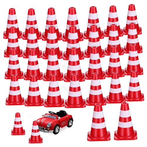 GLEAVI 30Stücke Mini Verkehrskegel für Robuste Sicherheitskegel Verkehrszeichen für Interaktives Lernen und Modellbau für Spielteppiche und Verkehrserziehung GLEAVI 30Stücke Mini Verkehrskegel für Robuste Sicherheitskegel Verkehrszeichen für Interaktives Lernen und Modellbau für Spielteppiche und Verkehrserziehung von GLEAVI