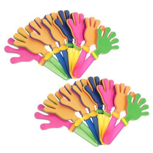 GLEAVI 36 Stücke Handklatscher aus Sicherem Kunststoff für Kinder Party Lärmmacher und Anfeuerungsrequisiten für Sportveranstaltungen und Feiern GLEAVI 36 Stücke Handklatscher aus Sicherem Kunststoff für Kinder Party Lärmmacher und Anfeuerungsrequisiten für Sportveranstaltungen und Feiern von GLEAVI