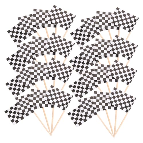 GLEAVI 360 Stück Teiliges Mini Karierte Rennflaggen Zahnstocher Party Picks für Kuchen Cupcakes Obst Dekoration Kariertes Muster Wiederverwendbar für Geburtstags Rennparty GLEAVI 360 Stück Teiliges Mini Karierte Rennflaggen Zahnstocher Party Picks für Kuchen Cupcakes Obst Dekoration Kariertes Muster Wiederverwendbar für Geburtstags Rennparty von GLEAVI