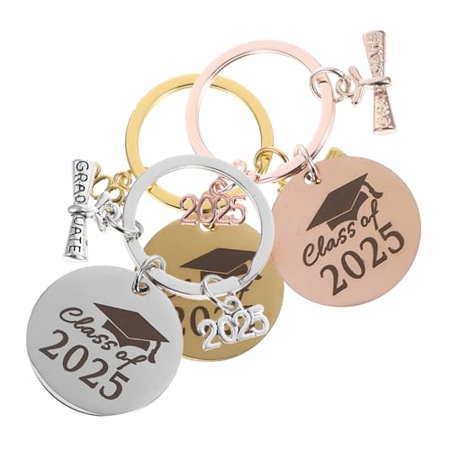 GLEAVI 3pcs Klasse Von Abschlussschlüsselketten Aussagekräftiger Edelstahl -schlüsselring Ideales Abschlusszubehör Inspirierende Souvenir Für Absolventen Schlüsselhalter Für Geldbörsen GLEAVI 3pcs Klasse Von Abschlussschlüsselketten Aussagekräftiger Edelstahl -schlüsselring Ideales Abschlusszubehör Inspirierende Souvenir Für Absolventen Schlüsselhalter Für Geldbörsen von GLEAVI