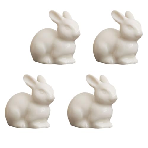 GLEAVI 4 Stück Keramische Tischdekoration Kaninchen Figuren für Garten und Zuhause Kleiner Hase Ornamente Handgefertigt Lebensecht für Sukkulenten und Bastelarbeiten GLEAVI 4 Stück Keramische Tischdekoration Kaninchen Figuren für Garten und Zuhause Kleiner Hase Ornamente Handgefertigt Lebensecht für Sukkulenten und Bastelarbeiten von GLEAVI
