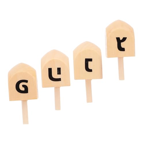 GLEAVI 4 Stück Holz Dreidel zum Selbergestalten Unlackierte Holz Dreidel für DIY Projekte Hanukkah Party und Spielzeuge Fördert Kreatives Spiel und Gemeinschaftsgeist GLEAVI 4 Stück Holz Dreidel zum Selbergestalten Unlackierte Holz Dreidel für DIY Projekte Hanukkah Party und Spielzeuge Fördert Kreatives Spiel und Gemeinschaftsgeist von GLEAVI