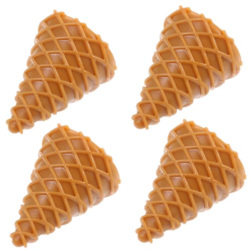 GLEAVI 4 Stück Knuspriger Mini Spiel Essen Tell dir vor, Spiel zu, Lehrerrollenspiel für simuliertes Leeres Eistütenmodell PVC Chocolate GLEAVI 4 Stück Knuspriger Mini Spiel Essen Tell dir vor, Spiel zu, Lehrerrollenspiel für simuliertes Leeres Eistütenmodell PVC Chocolate von GLEAVI