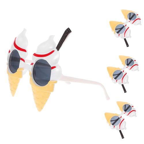 GLEAVI 4 Stück Kreative Partybrille im Eiscreme Design Lustige Foto Requisiten für Sommerfeiern Geburtstagsfeiern und Strandpartys aus Robustem Material für Erwachsene GLEAVI 4 Stück Kreative Partybrille im Eiscreme Design Lustige Foto Requisiten für Sommerfeiern Geburtstagsfeiern und Strandpartys aus Robustem Material für Erwachsene von GLEAVI