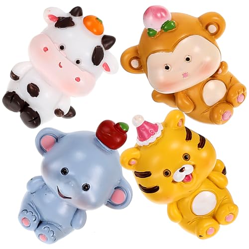 GLEAVI 4Stücke Miniaturtierdekor Exquisite Tierfiguren Aus Harz Für Cupcakes Und Süße Dekoration Für Geburtstagsfeiern Und Kinderpartys Für Kreative Tortendeko GLEAVI 4Stücke Miniaturtierdekor Exquisite Tierfiguren Aus Harz Für Cupcakes Und Süße Dekoration Für Geburtstagsfeiern Und Kinderpartys Für Kreative Tortendeko von GLEAVI