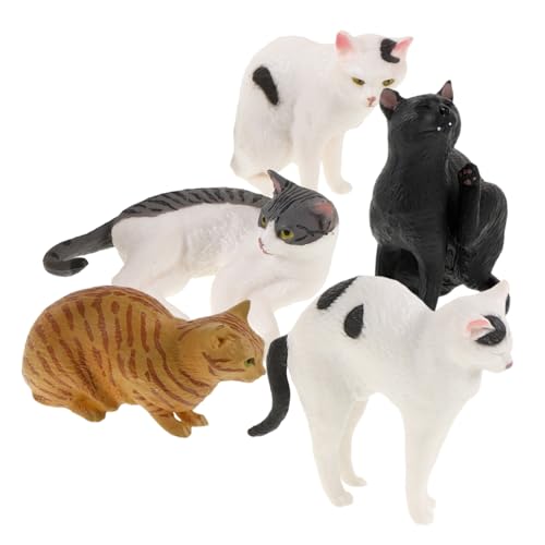 GLEAVI 5 Stück Simulationskatzenmodell Simulationskatzenspielzeug Niedliche Figur Kätzchenspielzeug Für Hauskatzen Miniatur Echte Kinderfigur Weiche Simulierte Kinderhaustiere GLEAVI 5 Stück Simulationskatzenmodell Simulationskatzenspielzeug Niedliche Figur Kätzchenspielzeug Für Hauskatzen Miniatur Echte Kinderfigur Weiche Simulierte Kinderhaustiere von GLEAVI