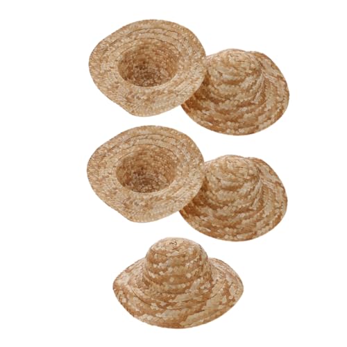 GLEAVI 5 Stück Teiliges DIY Malset für Leere Mini Strohhüte aus für Bastelprojekte Puppen Outfits und Kreative Dekoration für Malerei und Basteln GLEAVI 5 Stück Teiliges DIY Malset für Leere Mini Strohhüte aus für Bastelprojekte Puppen Outfits und Kreative Dekoration für Malerei und Basteln von GLEAVI