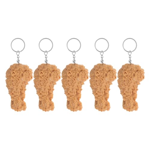 GLEAVI 5 Stücke Gebratenes Huhn Keychain Realistische Hähnchenschenkel Imitation Lebensmittel Gebraten Schlüsselring Gefälschte Lebensmittel Keychain Anhänger Für Party Supplies Tasche GLEAVI 5 Stücke Gebratenes Huhn Keychain Realistische Hähnchenschenkel Imitation Lebensmittel Gebraten Schlüsselring Gefälschte Lebensmittel Keychain Anhänger Für Party Supplies Tasche von GLEAVI