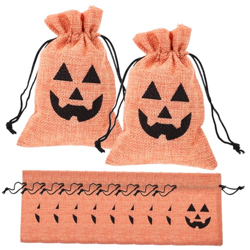 GLEAVI 50Stücke Halloween Kordelzugbeutel Wiederverwendbare Leckerlibeutel Aus Dekorative Süßigkeitstaschen Mit Kürbisdesign Für Halloween Partys Und GLEAVI 50Stücke Halloween Kordelzugbeutel Wiederverwendbare Leckerlibeutel Aus Dekorative Süßigkeitstaschen Mit Kürbisdesign Für Halloween Partys Und von GLEAVI