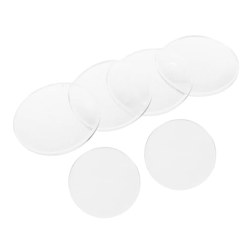 GLEAVI 6 Stück Lupe Polierte Konvexe Linse Doppelt Klare Optische Linse Experiment Transparente Optische Linse Bikonvexe Linse Transparente Konvexe Linse Doppelkonvexes Objektiv Acryl von GLEAVI