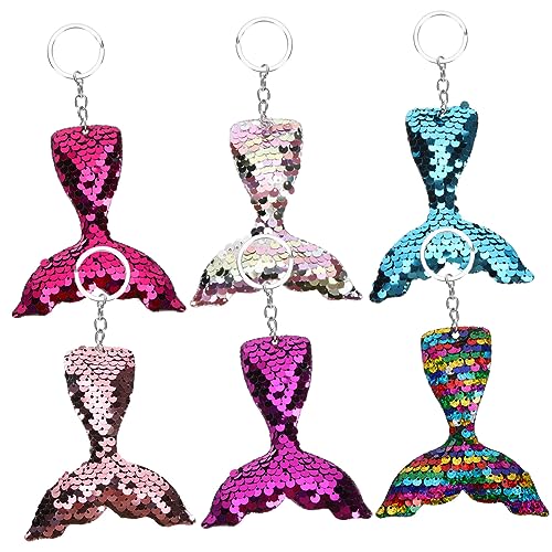 GLEAVI 6 Stück Teiliges Dekorative Meerjungfrau Schlüsselanhänger in Pastellfarben und Hologramm Leichte Kreative Schlüsselanhänger für Taschen und Geschenkideen Geeignet als Party GLEAVI 6 Stück Teiliges Dekorative Meerjungfrau Schlüsselanhänger in Pastellfarben und Hologramm Leichte Kreative Schlüsselanhänger für Taschen und Geschenkideen Geeignet als Party von GLEAVI