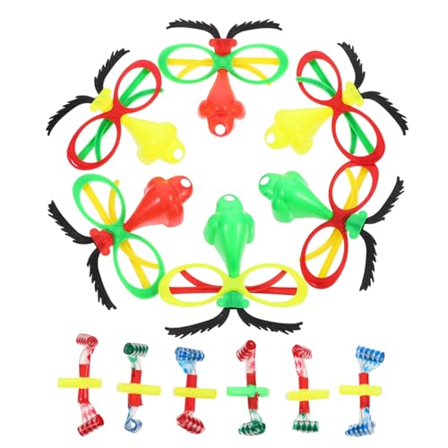 GLEAVI 6 Stück Teiliges Lustige Brille mit Großer Nase und Partybläsern für Halloween Karneval und Kostümpartys Spaßbrille für Erwachsene Langlebiges Cosplay Zubehör GLEAVI 6 Stück Teiliges Lustige Brille mit Großer Nase und Partybläsern für Halloween Karneval und Kostümpartys Spaßbrille für Erwachsene Langlebiges Cosplay Zubehör von GLEAVI