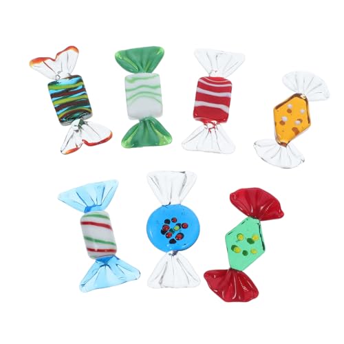 GLEAVI 7 Stück Süßigkeiten-Foto-Requisiten Festivaldekoration Ornament Wohnkultur sortiert Weihnachten süße Verzierung Mini -Figur kleine Figuren gefälschte Süßigkeiten Glas Transparent GLEAVI 7 Stück Süßigkeiten-Foto-Requisiten Festivaldekoration Ornament Wohnkultur sortiert Weihnachten süße Verzierung Mini -Figur kleine Figuren gefälschte Süßigkeiten Glas Transparent von GLEAVI