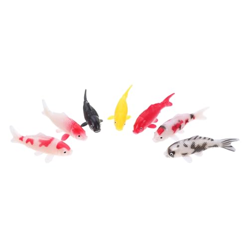 GLEAVI 7 Stück Teiliges Koi Fischfiguren Realistische Farbenfrohe Schwimmende Deko Langlebige Kunststoff Fische für Aquarium Teich Feengarten Vielseitige Wohn und Bürodekoration GLEAVI 7 Stück Teiliges Koi Fischfiguren Realistische Farbenfrohe Schwimmende Deko Langlebige Kunststoff Fische für Aquarium Teich Feengarten Vielseitige Wohn und Bürodekoration von GLEAVI
