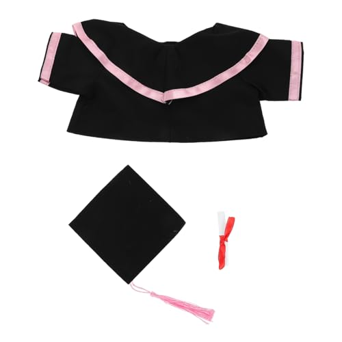 GLEAVI Abschlussbär-Outfit Puppe-Abschlusskappe und -Abschlusskleid ausgestopfte Stofftiere Kuschelbär-Tiermütze Bär Puppenkleidungszubehör Kuscheltier Mütze Papier Rosa GLEAVI Abschlussbär-Outfit Puppe-Abschlusskappe und -Abschlusskleid ausgestopfte Stofftiere Kuschelbär-Tiermütze Bär Puppenkleidungszubehör Kuscheltier Mütze Papier Rosa von GLEAVI